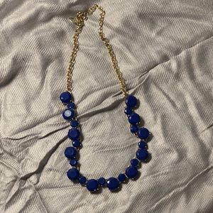 Ann Taylor Beaded Cobalt Blue Necklace